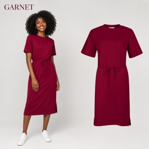 Rochie Lejeră Damă Malfini 816 Muse Tip Tricou, 100% Bumbac, 200 g/m², Mâneci Kimono, XS–2XL - Img 14