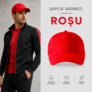 Șapcă Bărbați Sport din Bumbac, Reglabilă cu Cataramă și Cozoroc Curbat – 5P 307 - Img 27