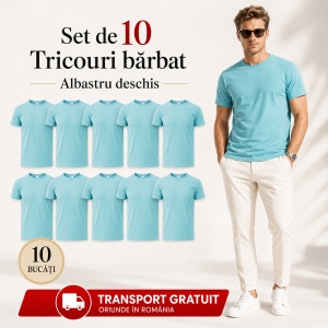 Set 10 Tricouri Bărbat în Aceeași Nuanță, Malfini, 100% Bumbac, 145 g/m², Guler Rotund, 26 Culori, Mărimi S–3XL - Img 9