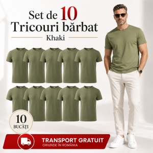 Set 10 Tricouri Bărbat în Aceeași Nuanță, Malfini, 100% Bumbac, 145 g/m², Guler Rotund, 26 Culori, Mărimi S–3XL - Img 19