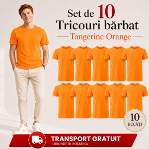 Set 10 tricouri bărbat Malfini Basic Clasic, 100% bumbac, regular fit, 48 culori, mărimi XS–5XL - Img 39