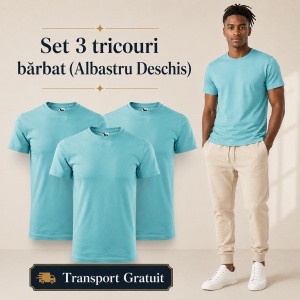 Set 3 Tricouri Bărbat Malfini, 100% Bumbac, 160 g/m², 48 Nuanțe, Mărimi XS–5XL, Transport Gratuit - Img 12