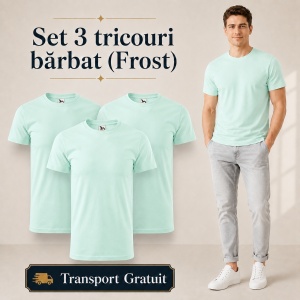 Set 3 Tricouri Bărbat Malfini, 100% Bumbac, 160 g/m², 48 Nuanțe, Mărimi XS–5XL, Transport Gratuit - Img 22