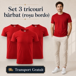 Set 3 Tricouri Bărbat Malfini, 100% Bumbac, 160 g/m², 48 Nuanțe, Mărimi XS–5XL, Transport Gratuit - Img 42