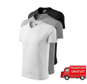 Tricou bărbat guler in V neck transport gratuit
