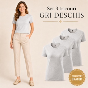 Set 3 tricouri dama - diverse culori pentru femei - Img 13