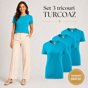 Set 3 tricouri dama - diverse culori pentru femei - Img 23
