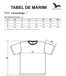 Tabel marimi dimensiuni