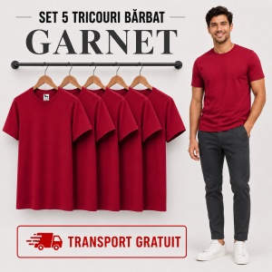 Set 5 tricouri bărbat Malfini Basic Clasic, 100% bumbac, regular fit, 48 culori, mărimi XS–5XL - Img 23