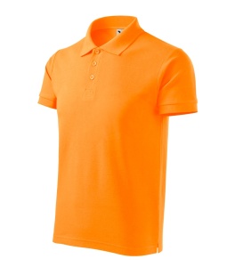 Tricou polo cu guler barbati de culoare mandarin