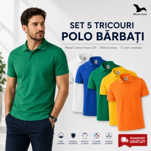 Set 5 tricouri POLO pentru barbati,100% Bumbac, 215 - Img 12