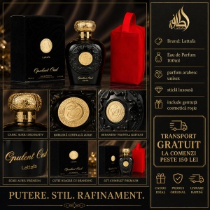 Set parfum Lattafa Opulent Oud 100ml, parfum Arabesc, Unisex, Gentuta cosmetice - Img 7