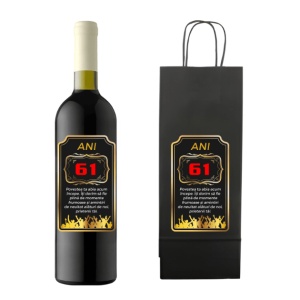 Sticla de vin Rosu Personalizata pentru Aniversare - xx Ani Cadou inedit si memorabil pentu sarbatorit, varsta 18 - 100 de ani - Img 41