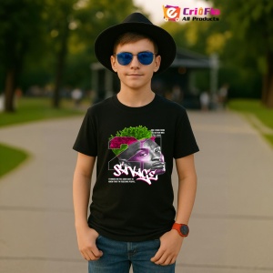 Tricou 21 Savage, muzica RAP, Dama | Barbat | Copii, Culoare Negru - Img 6