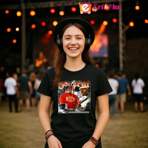 Tricou 50 Cent - Duo Portrait, muzica Hip-Hop / Rap, Dama | Barbat | Copii, Culoare Negru - Img 5