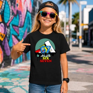Tricou 67 Six Secven Stil Urban Logo Street Art, din bumbac 100%, tricou negru, Copii | Dama | Barbat - Img 7