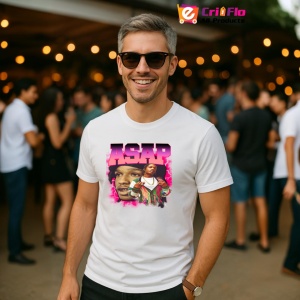 Tricou A$AP Rocky - Pink Glow, muzica Hip-Hop / Rap, Dama | Barbat | Copii - Img 4