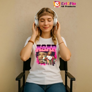 Tricou A$AP Rocky - Pink Glow, muzica Hip-Hop / Rap, Dama | Barbat | Copii - Img 8