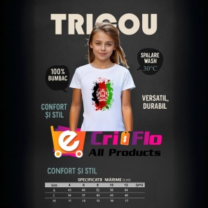 Tricou Afghanistan Steag Splash Art, Copii | Dama | Barbat - Img 9