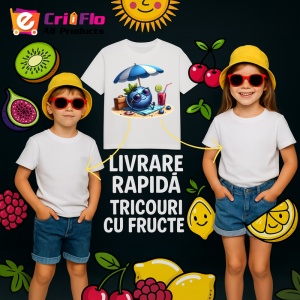 Tricou Afine amuzant de vara la plaja, Fructe, Copii | Dama - Img 6