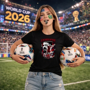 Tricou Aleksandar Mitrovic Serbia World Cup Fifa 2026, din bumbac 100%, tricou negru, Copii | Dama | Barbat - Img 9
