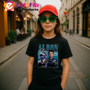 Tricou Alex Albon Portret Si Masina Red Bull Formula 1, Copii | Dama | Barbat - Img 5