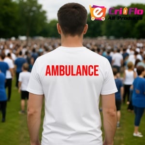 Tricou AMBULANCE, Personalizat | Unisex Dama si Barbat - Img 4