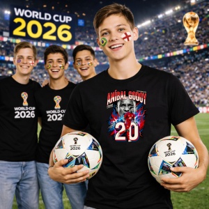 Tricou Anibal Godoy Panama World Cup Fifa 2026, din bumbac 100%, tricou negru, Copii | Dama | Barbat - Img 7