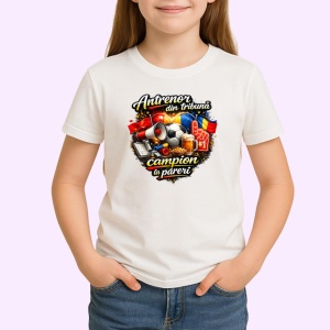 Tricou Antrenor Din Tribuna Campion Pareri Fotbal, din bumbac 100% , tricou alb pentru Copii | Dama | Barbat - Img 2