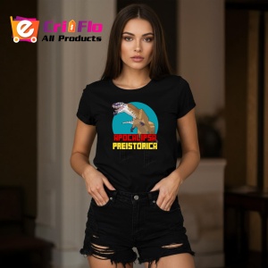 Tricou Apocalipsa Preistorica, din bumbac 100%, tricou negru, Dama | Barbat - Img 5