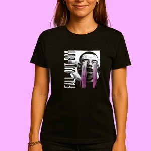 Tricou Artwork - Purple Tears, muzica Pop, Dama | Barbat | Copii, Culoare Negru - Img 3