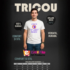 Tricou atentie sunt alergica la oamenii prosti avertisment ironic, Copii | Dama | Barbat - Img 5