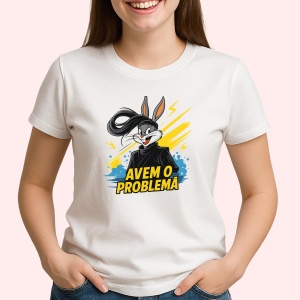 Tricou Avem o problema Iepuras - Copii | Dama | Barbat - Img 2