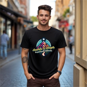 Tricou Aventura te asteapta, Exploareaza Inaltimile Negru, Copii | Dama | Barbat - Img 8