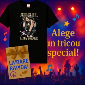 Tricou Avril Lavigne - Grunge Pose, muzica Pop Punk, Dama | Barbat | Copii, Culoare Negru - Img 14