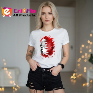 Tricou Bahrain Steag Splash Art, Copii | Dama | Barbat - Img 10