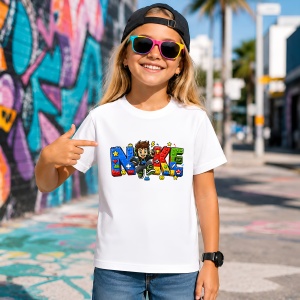 Tricou Baiat Gamer Colorate Litere Urban Play Design, din bumbac 100% Copii | Dama | Barbat - Img 4