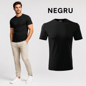 Tricou Bărbat, 100% Bumbac, 145 g/m², Guler Rotund, 26 Culori, Mărimi S–3XL - Img 27