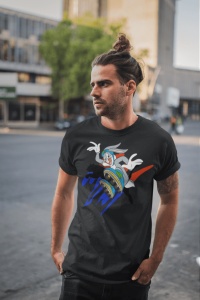 Tricou barbat bumbac 100%, personalizat, haios, Looney Tunes - Cadou