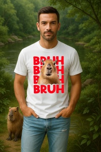 Tricou Barbat CapyBara - BRUH - Img 2
