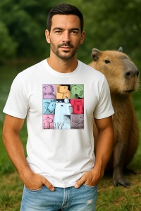 Tricou Barbat CapyBara - Colaj amuzant 2 - Img 3