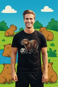 Tricou Barbat CapyBara - fotbalist - Img 3