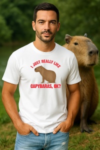 Tricou Barbat CapyBara - Imi place capybara - Img 3
