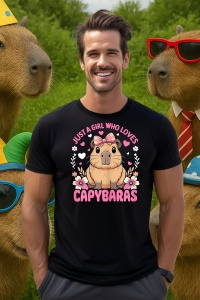 Tricou Barbat CapyBara - Just a girl who loves capy 2 - Img 4