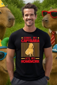Tricou Barbat CapyBara - Scuze capybara mi-a mancat tema - Img 4