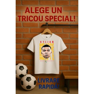 Tricou Barbat cu Fotbalistul Kylian Mbapp - Paris Saint - Germain - Img 10