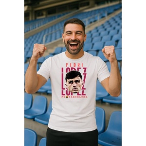 Tricou Barbat cu Fotbalistul Pedro Gonzilez Lpez - FC Barcelona v1 - Img 9