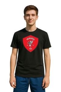 Tricou barbat cu logo stema AC Perugia Italia , din bumbac 100% - Img 2