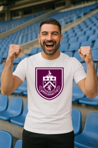 Tricou barbat cu logo stema Burnley Anglia , din bumbac 100% - Img 7