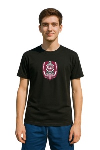 Tricou barbat cu logo stema CFR_Cluj , din bumbac 100% - Img 2